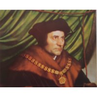 Hans Holbein Vintage Print 1979 | Sir Thomas More | 1527 Wohndekor Wandkunst Echter Druck Wanddeko Kunstdruck von MibgenPrints