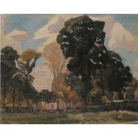 Spencer Gore Vintage Print 1986 | "Crofts Lane, Letchworth" | 1912 Wohndekor Wandkunst Kunstdruck Wanddeko Landschaft Land von MibgenPrints