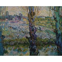 Vincent Van Gogh Vintage Druck 1972 | Ansicht Von Arles | 1889 Wohndekor Post-Impressionismus Garten Motiv Wand Kunstdruck Wandkunst von MibgenPrints