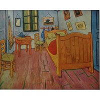 Vincent Van Gogh Vintage Druck 1972 | Goghs Schlafzimmer in Arles | 1889 Wohndekor Post-Impressionismus Wand Kunstdruck Wanddeko von MibgenPrints