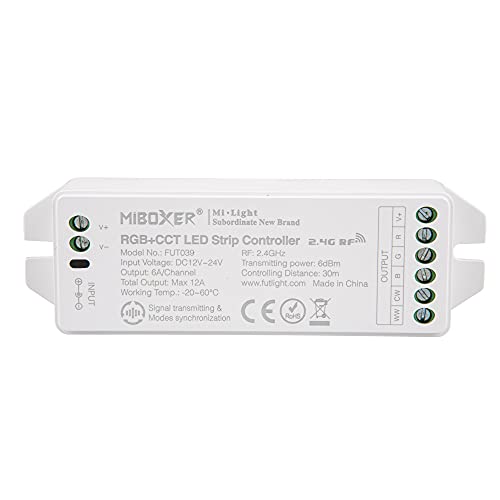 Miboxer Milight Controller 2.4G Funk LED Controller FUT039 RGB+CCT 12-24V 5 Kanal für LED Produkte von Mi Light