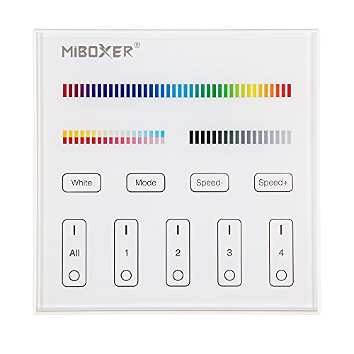 Miboxer Milight Controller MiLight 2,4G 4 Zone TOUCH Wand Controller B4 RGB+CCT für LED Produkte von Mi Light