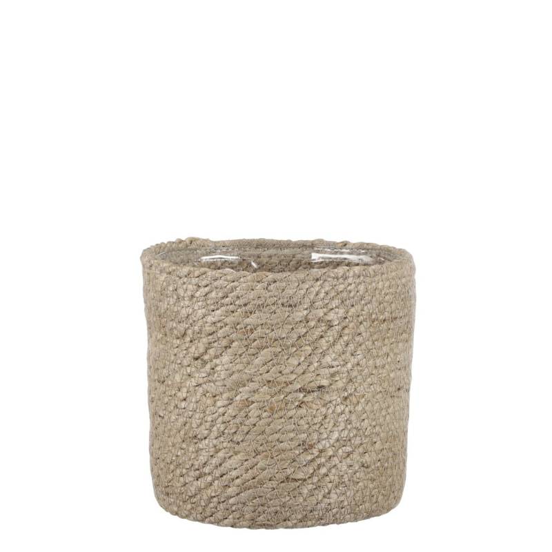 Korb Atlantic Ø 16 x 16 cm creme von Mica Decorations