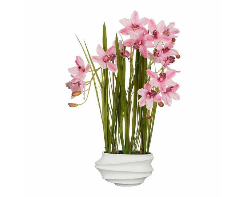 Kunstpflanze, Mica Decorations, Dekorationspflanze Mica Decorations Cymbidium Polyester Orchidee 81 x von Mica Decorations