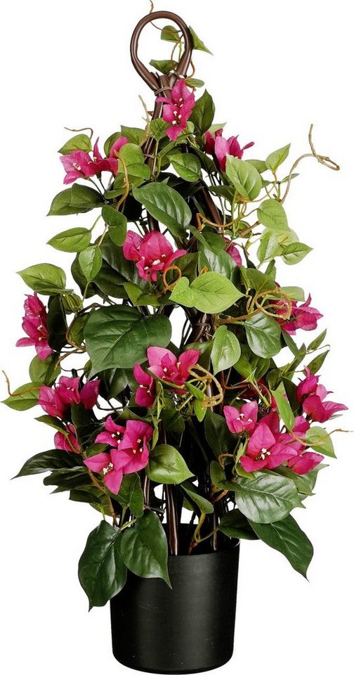 Kunstpflanze Mica Decorations Bougainvillea im Topf Ø 30 x 60, Mica Decorations von Mica Decorations