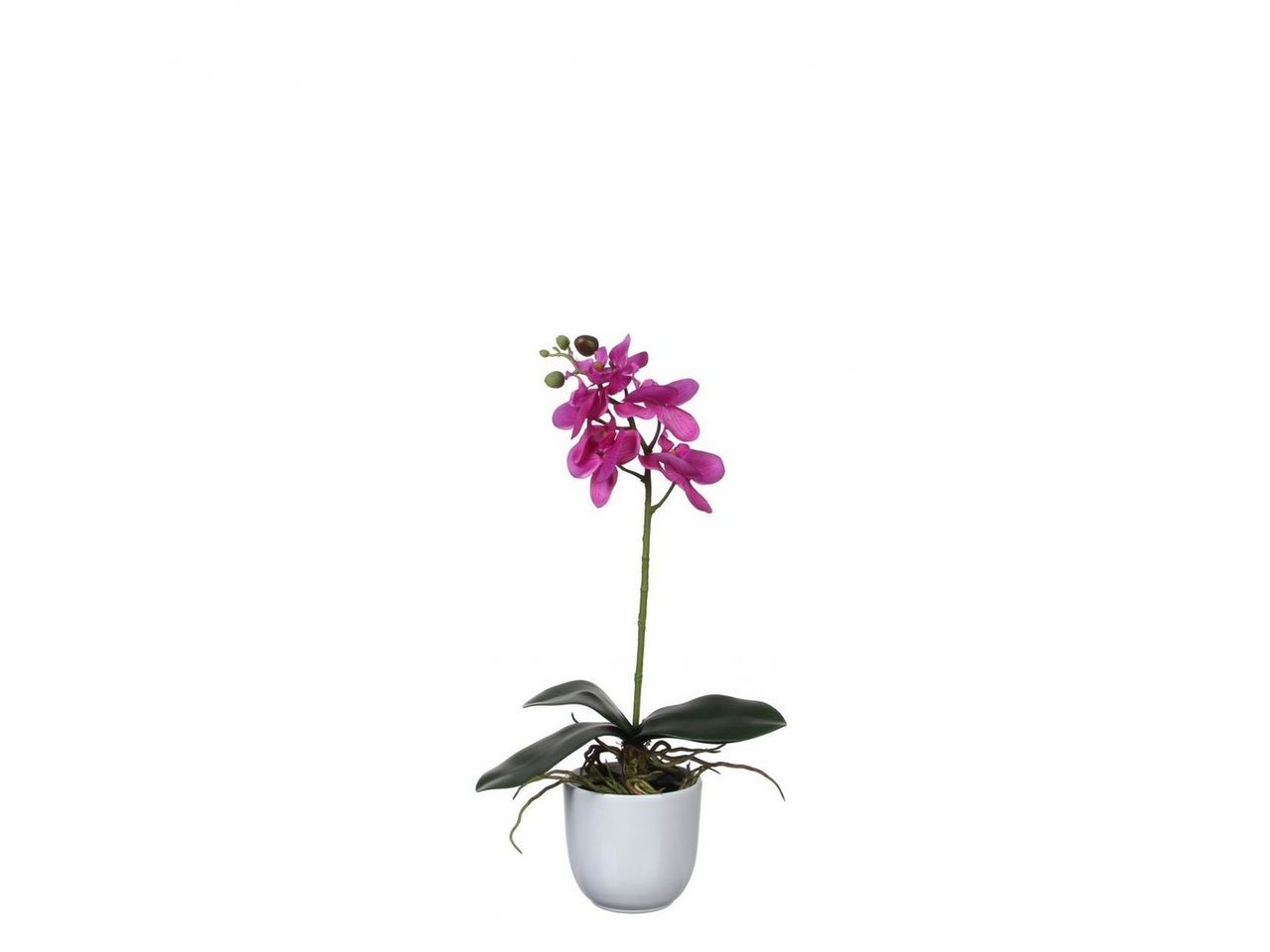 Kunstpflanze Mica Kunstpflanze Phalaenopsis im Topf violett, 48, Mica Decorations von Mica Decorations