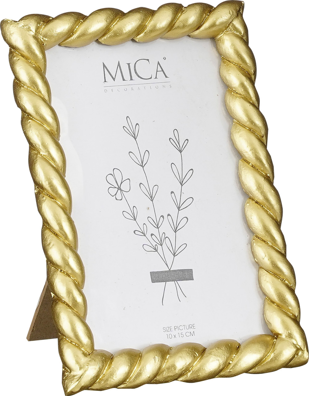 Mica Bilderrahmen Windsor gold Polyresin 11,5 x x 16,5 cm von Mica Decorations