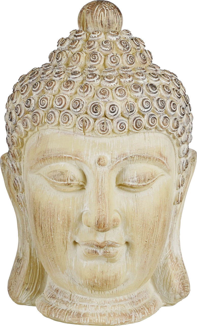 Mica Buddha taupe Polyresin 30,5 cm von Mica Decorations