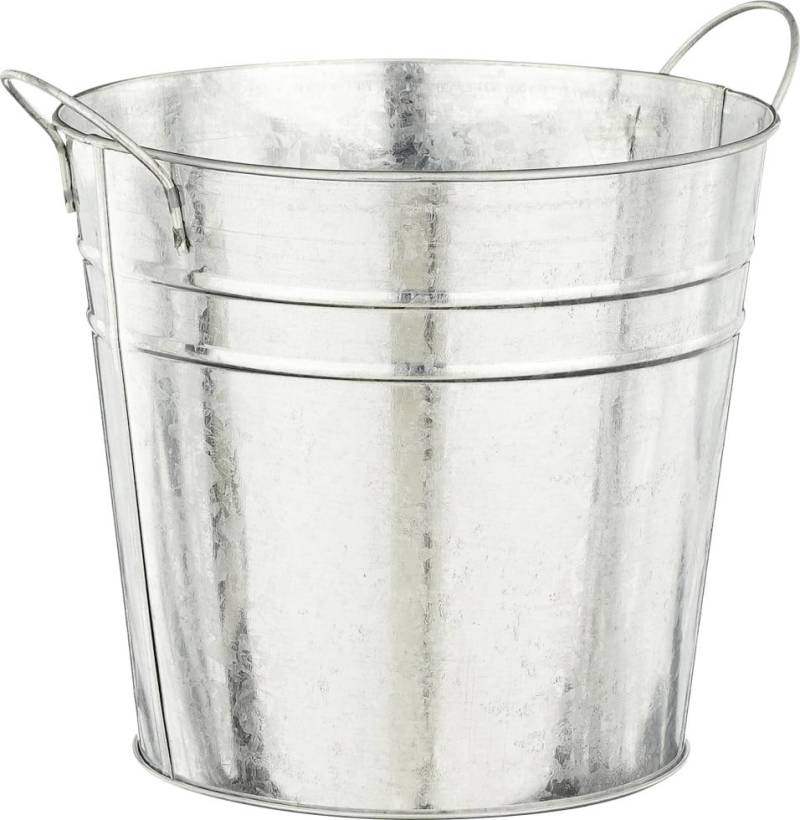 Mica Decorations Blumentopf Eisen Joey mit Griffe grau Ø 18 x 16 cm von Mica Decorations