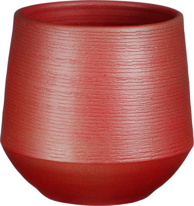 Mica Decorations Übertopf Mica Blumentopf dunkelrot Terracotta Ø 19 x 18 cm von Mica Decorations