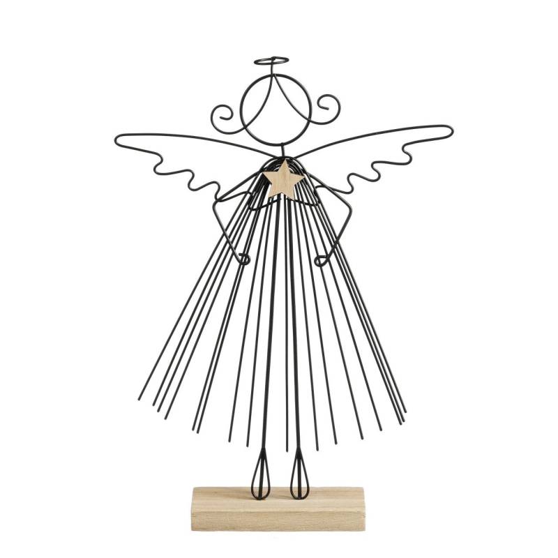 Mica Decorations Dekofigur Engel 33 cm schwarz gold von Mica Decorations