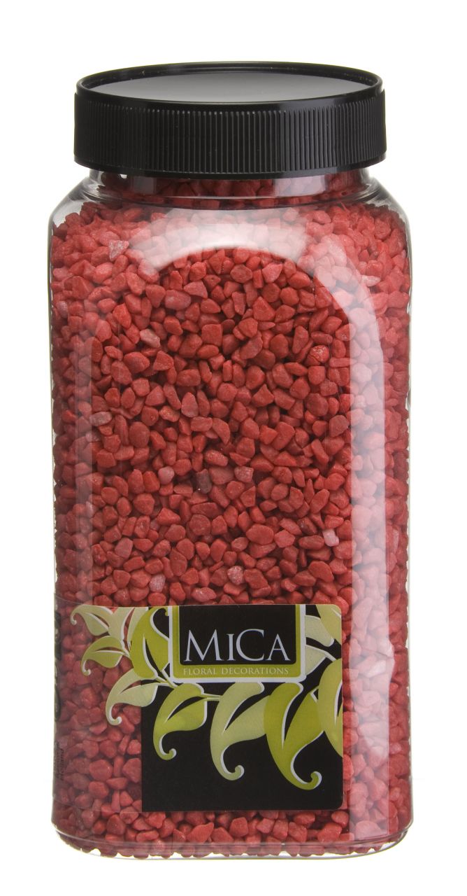 Mica Decorations Dekoration Granulat rot 650 ml 1 kg von Mica Decorations