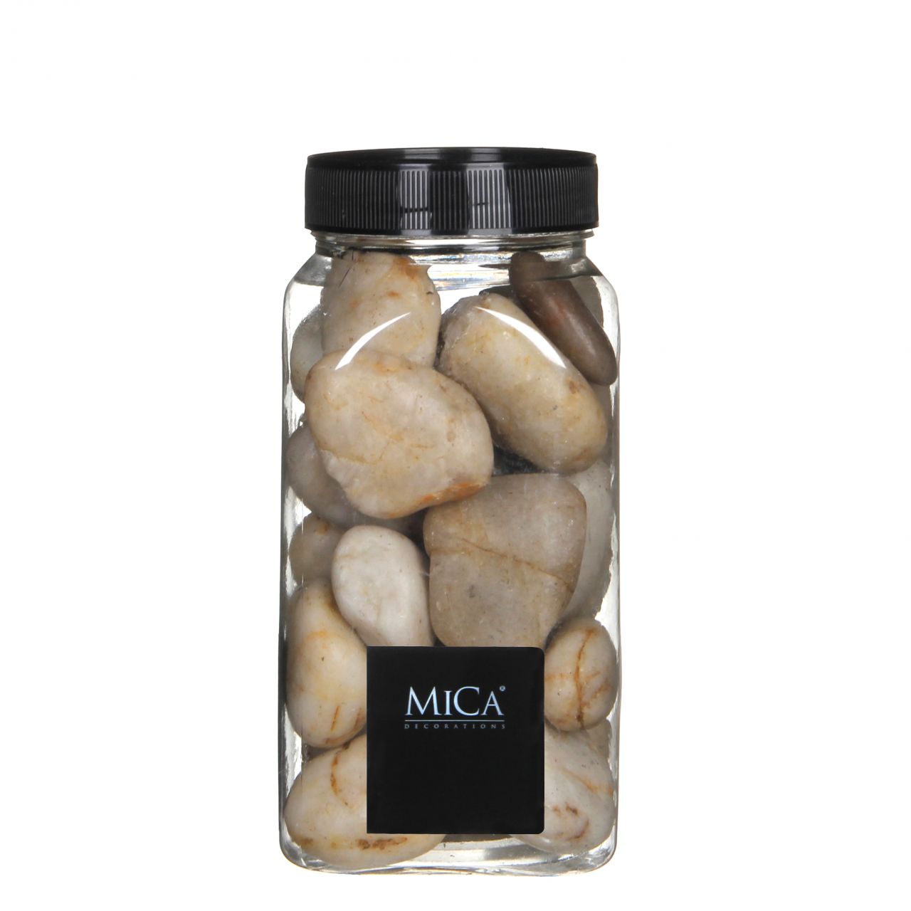 Mica Decorations Dekorative Steine beige groß 650 ml 1 kg von Mica Decorations