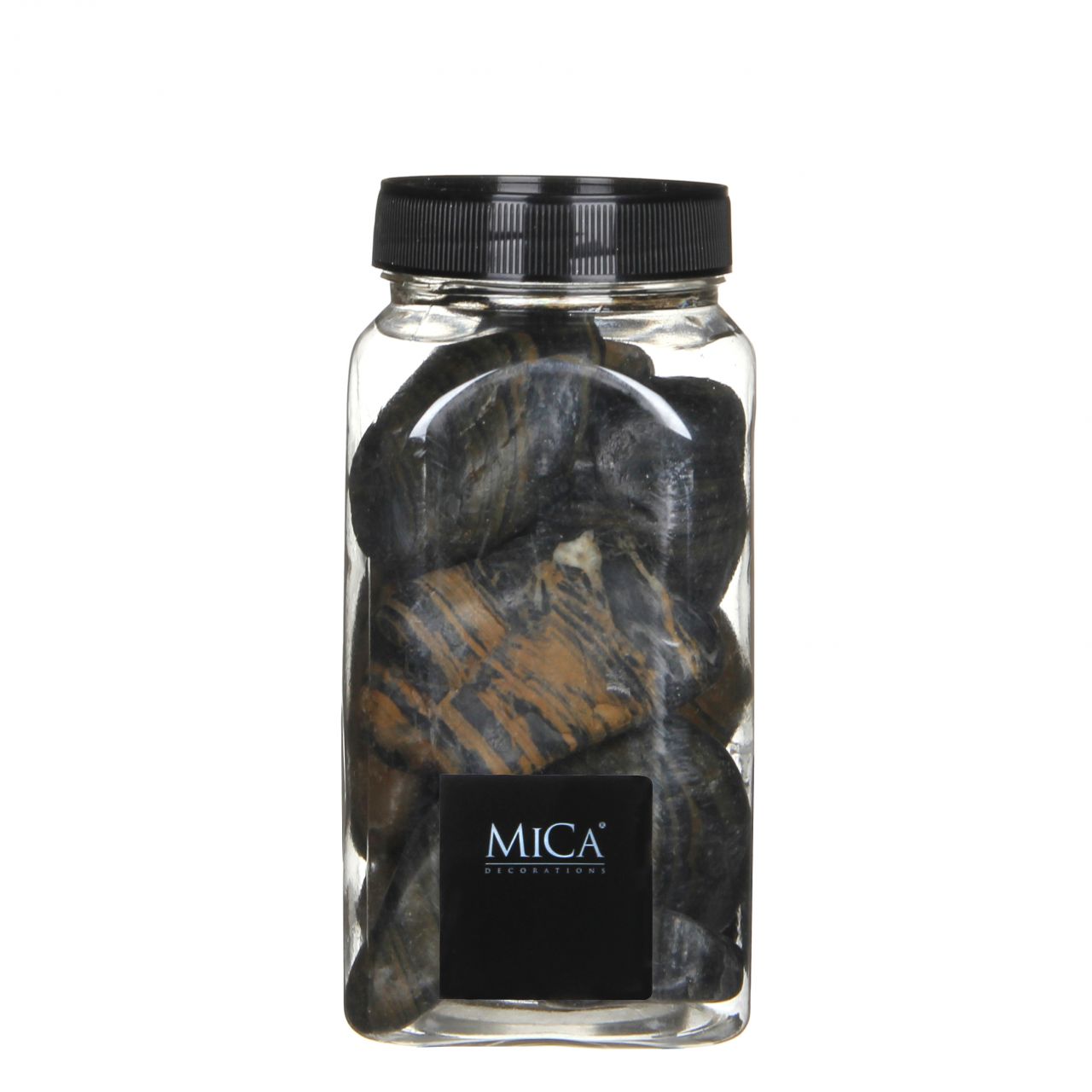 Mica Decorations Dekorative Steine braun schwarz 650 ml 1 kg von Mica Decorations