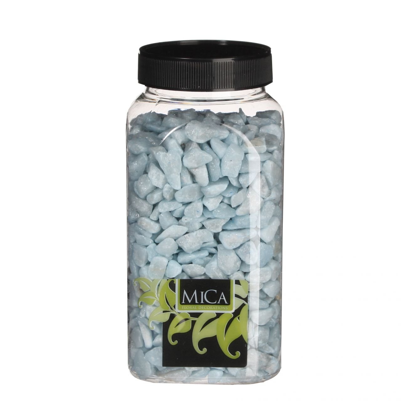 Mica Decorations Dekorative Steine hellblau 650 ml 1 kg von Mica Decorations