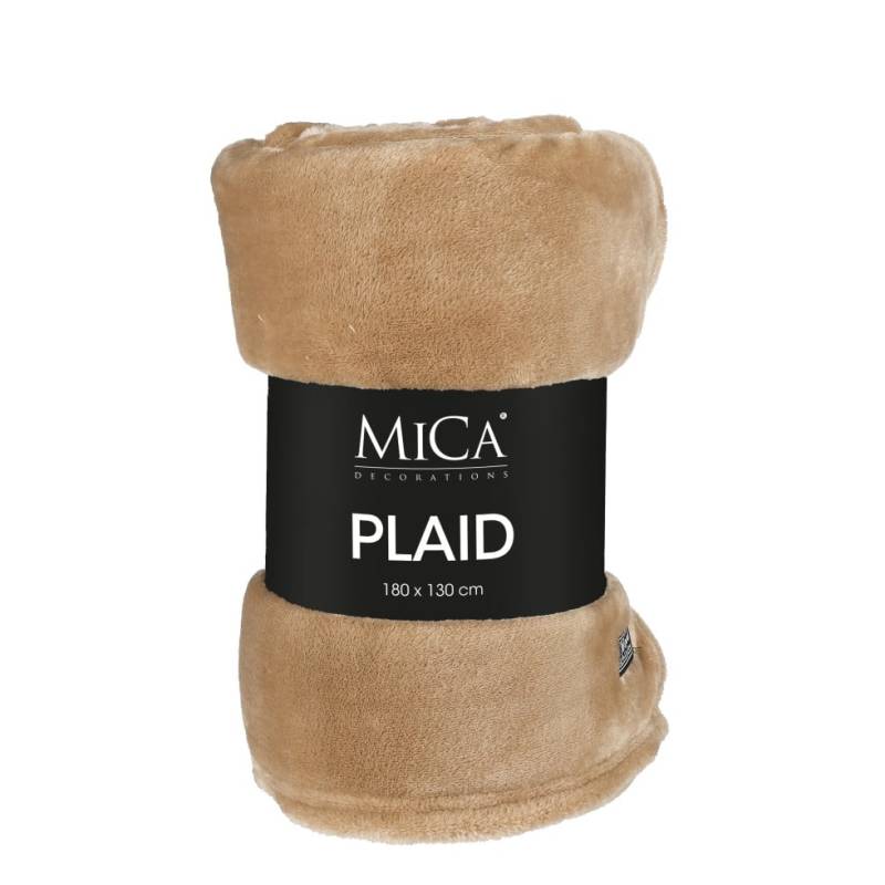 Mica Decorations Fleecedecke Famke 130 x 180 cm hellbraun Mica Decorations Fleecedecke Famke 130 x 180 cm hellbraun von Mica Decorations