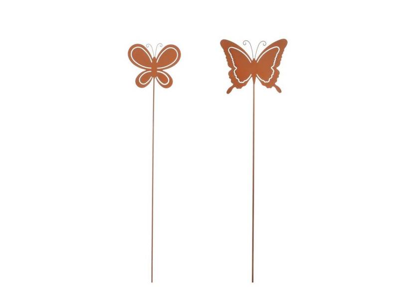 Mica Decorations Gartenstecker Mica Gartenstecker Schmetterling Rost 115 cm von Mica Decorations