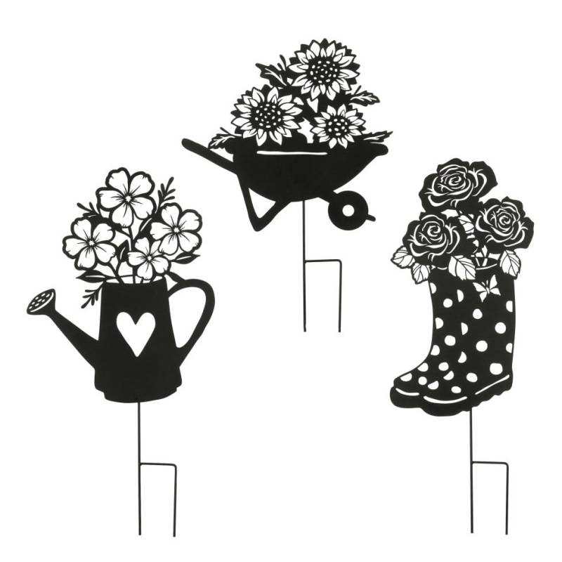 Mica Decorations Gartenstecker Stiefel Schubkarren Gießer Eisen 81 cm schwarz 3-fach sortiert Mica Decorations Gartenstecker Stiefel Schubkarren Gießer Eisen 81 cm schwarz 3-fach sortiert von Mica Decorations