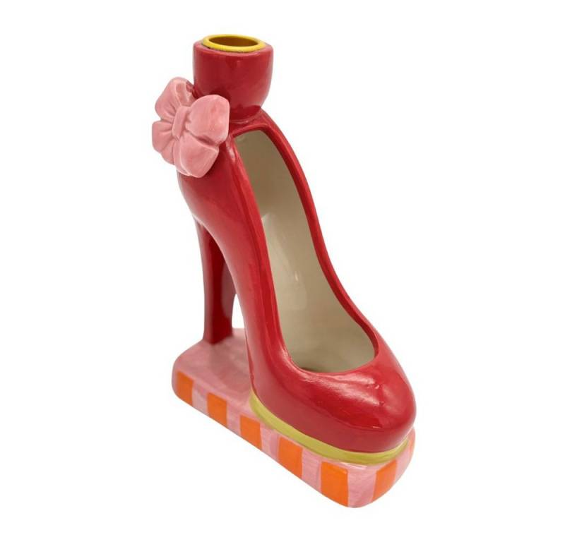 Mica Decorations Kerzenhalter Roter High Heel (1 St), 18,5x7x13cm, Für Stabkerzen ca. Ø2,3 cm von Mica Decorations