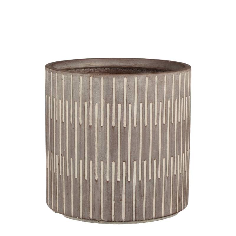 Mica Decorations Pflanztopf Oslo Topf Ø 37 x 36,5 cm dunkelbraun von Mica Decorations