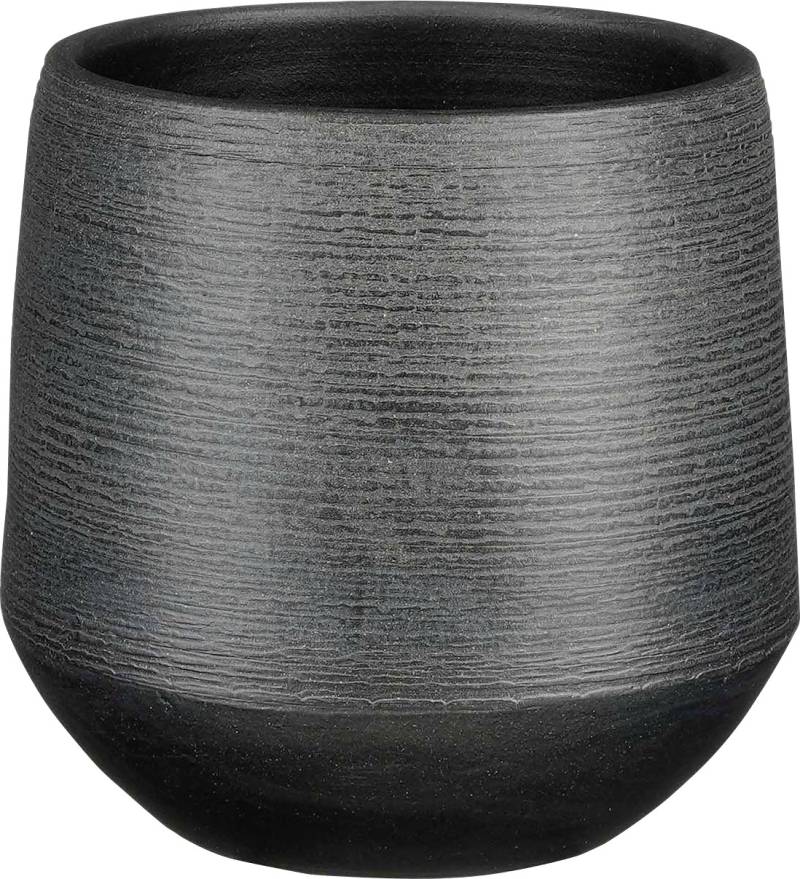 Mica Decorations Topf Evora terracotta 18 x 19 cm schwarz von Mica Decorations