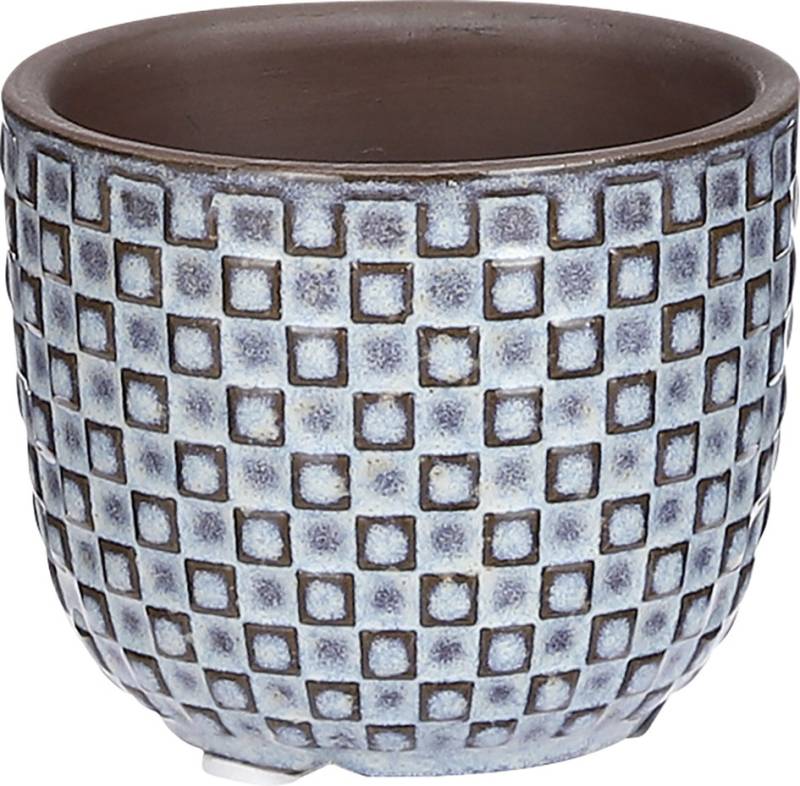 Mica Decorations Übertopf Keramik Daan blau Ø 8 x 7 cm von Mica Decorations