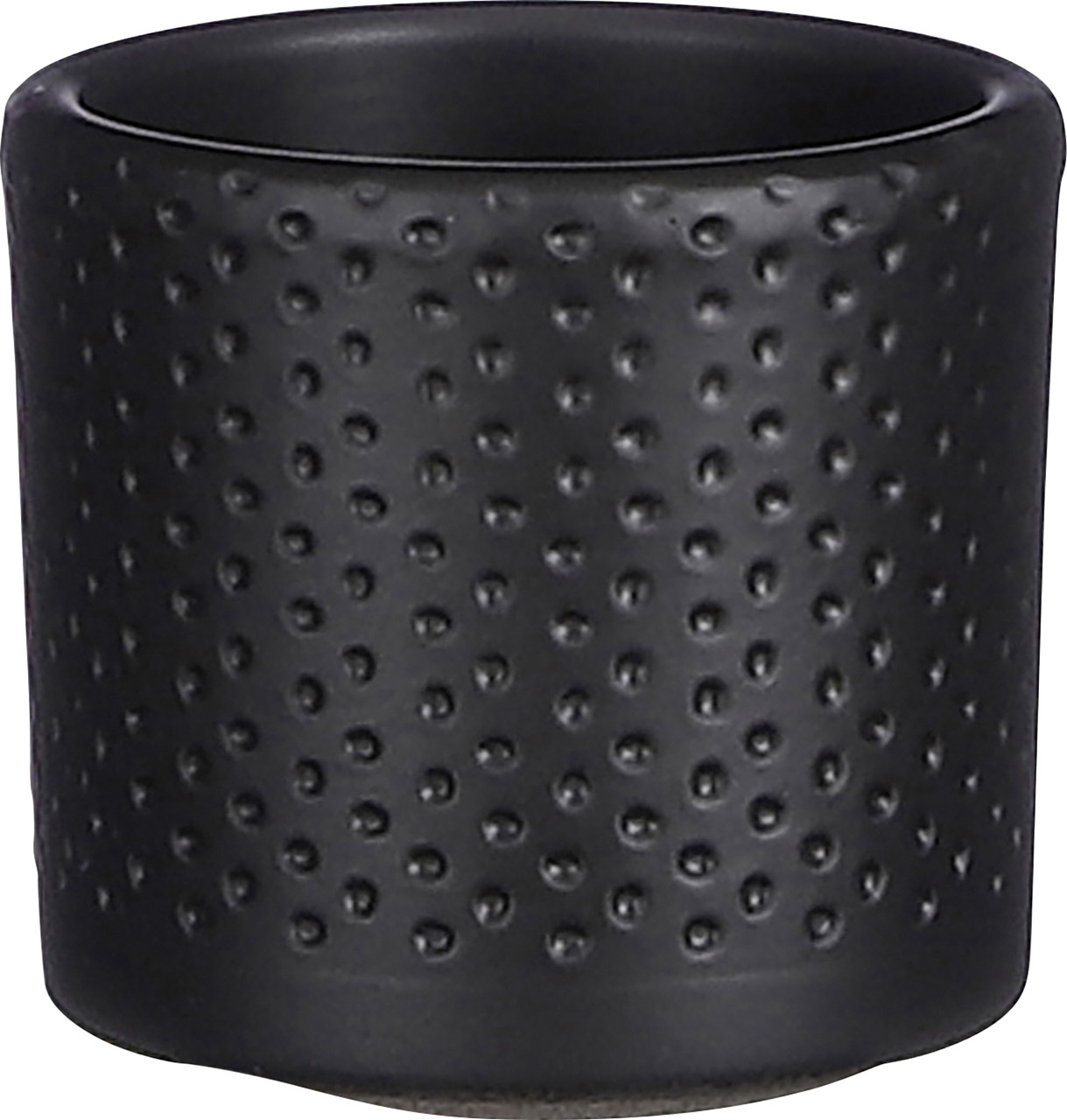 Mica Decorations Übertopf Keramik Era schwarz matt Ø 7 x 7 cm von Mica Decorations