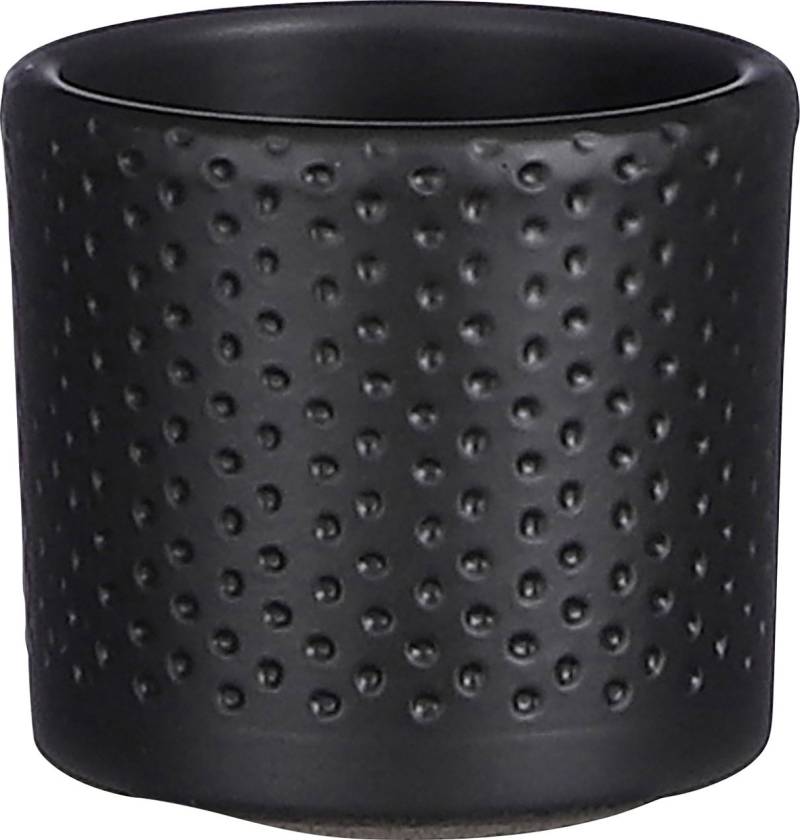 Mica Decorations Übertopf Keramik Era schwarz matt Ø 7 x 7 cm von Mica Decorations