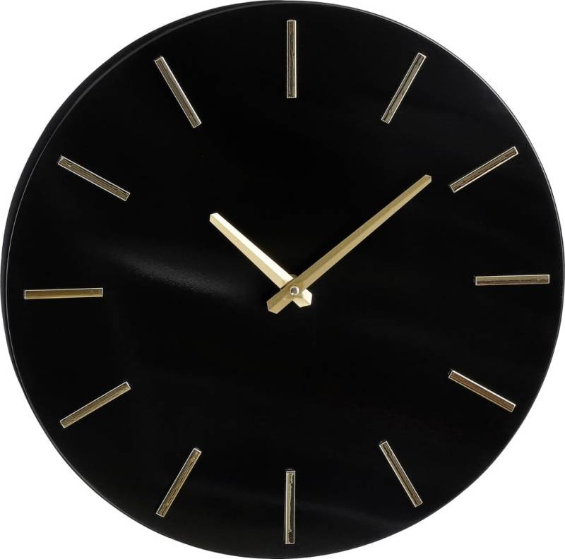 Mica Decorations Wanduhr Brixen aluminium 4 x 35,5 cm schwarz von Mica Decorations