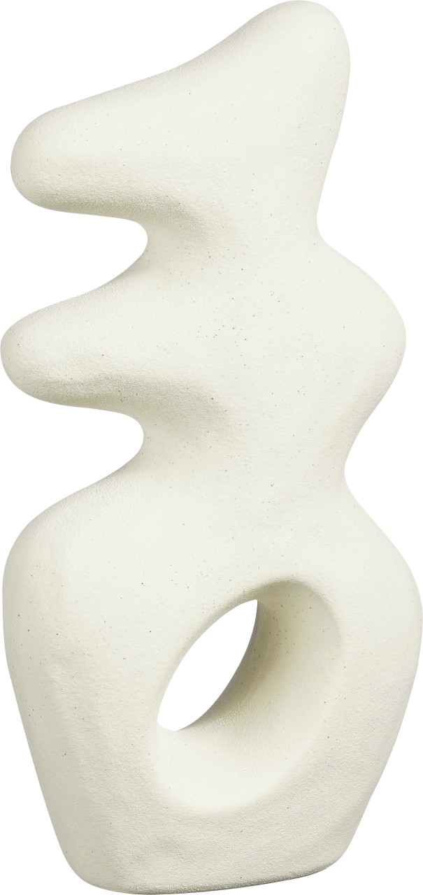 Mica Deko Skulptur Parma Keramik 13,5 x 6,5 x 28 cm white von Mica Decorations