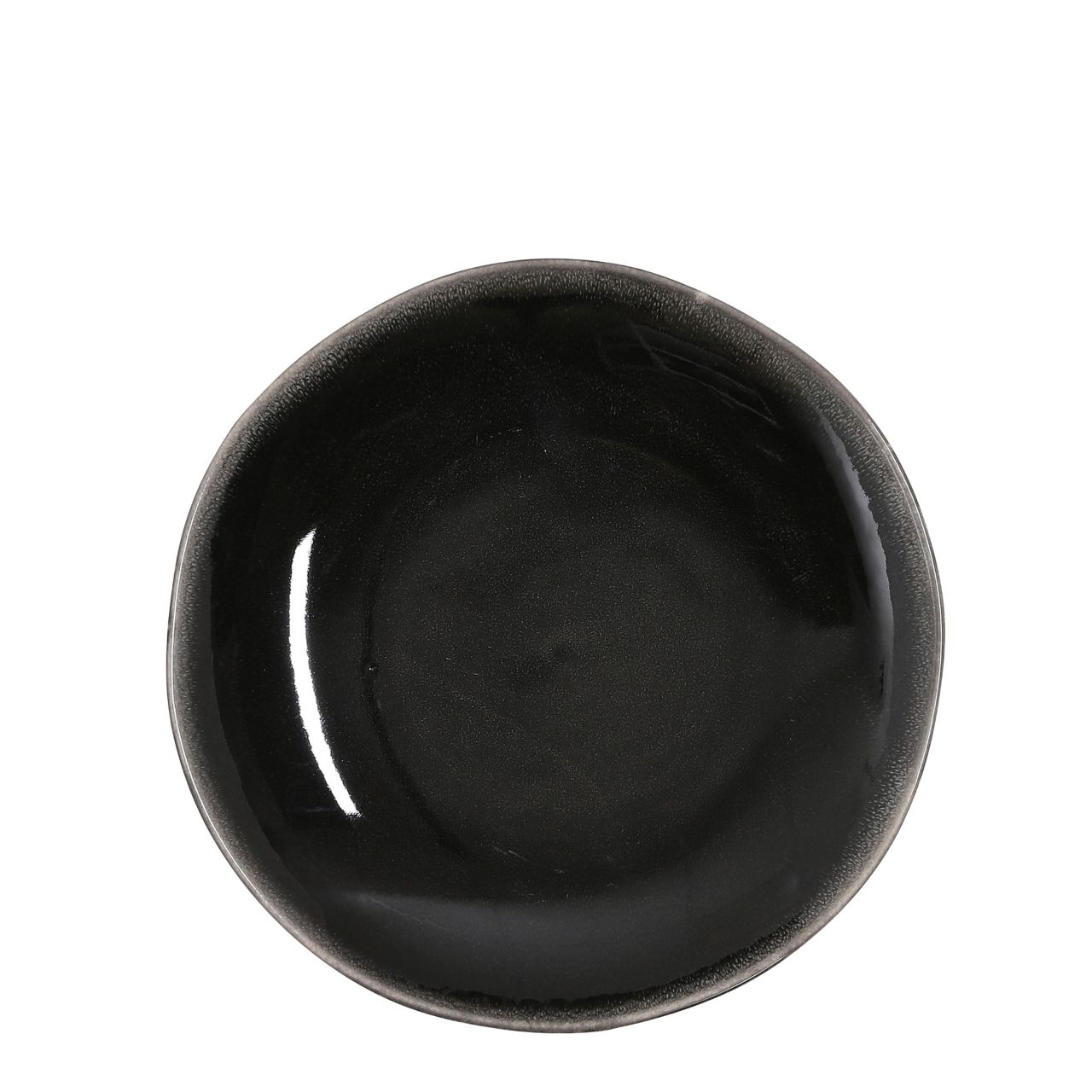 Mica Frühstücksteller Tabo schwarz, Ø 20,5 cm x 2 cm von Mica Decorations