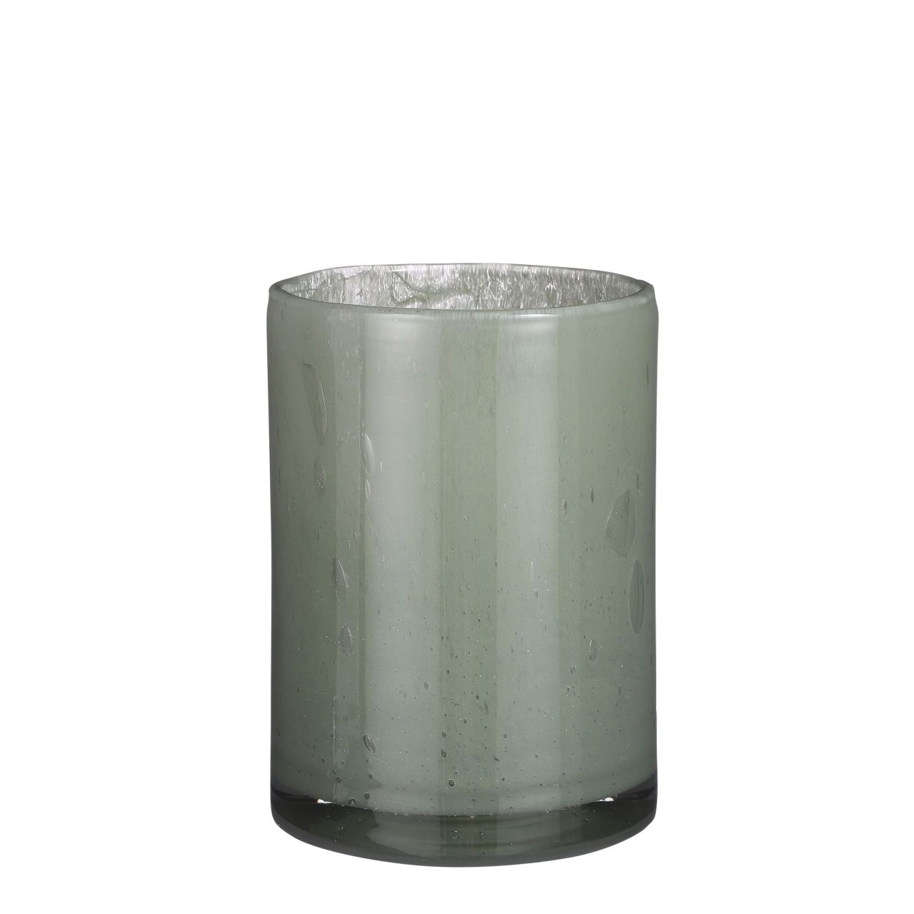 Mica Glas Vase Estelle zylinder hellgrün, 23 x 17 cm von Mica Decorations