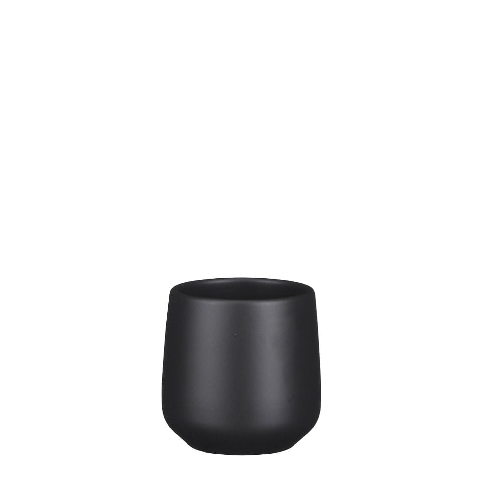 Mica Keramikübertop Amber rund dunkel grau matt Ø 12 x  H 11,5 cm Mica Keramikübertop Amber rund dunkel grau matt Ø 12 x  H 11,5 cm von Mica Decorations