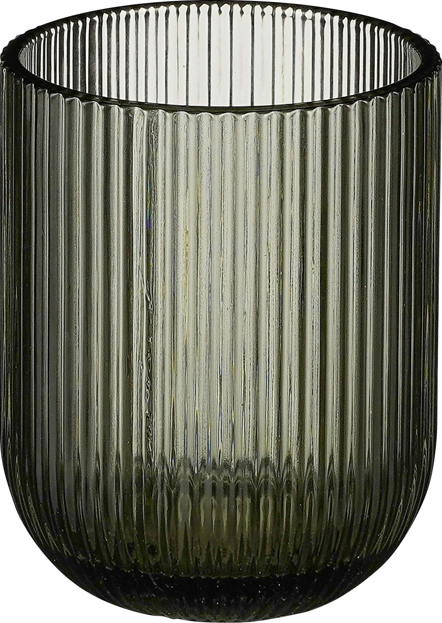 Mica Merlot Trinkglas grau Glas 9,5 x Ø 7,5 cm von Mica Decorations