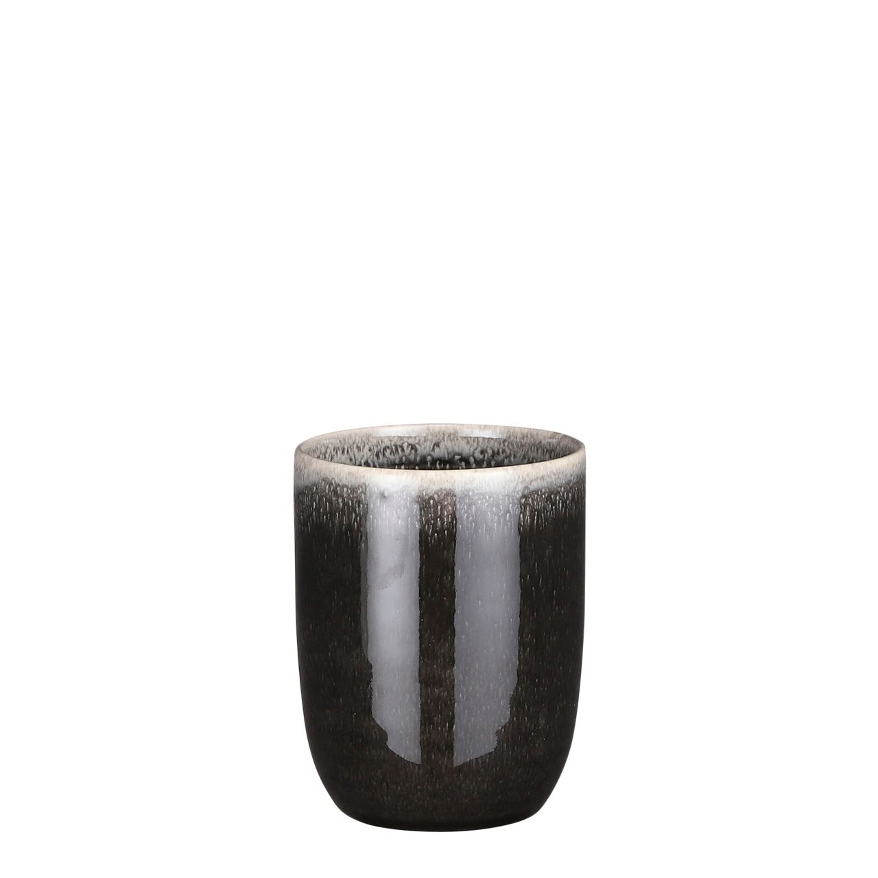 Mica Becher Tabo schwarz, 10 cm x 7,5 cm von Mica Decorations