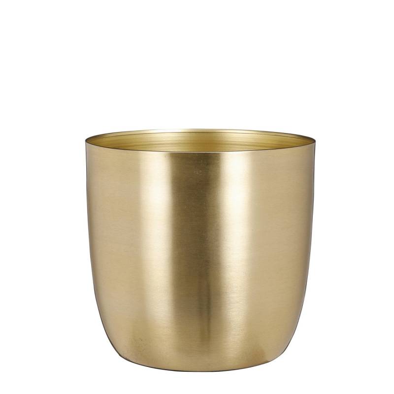 Mica Übertopf Alano rund gold  Ø 22 x H  21 cm von Mica Decorations
