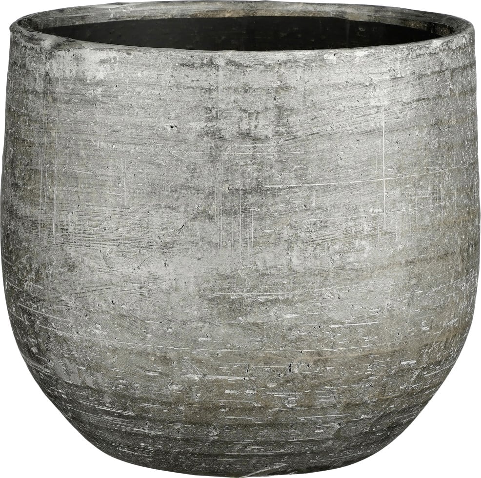 Mica Übertopf Marcus  Ø 25 x 20 cm anthrazit metallic von Mica Decorations