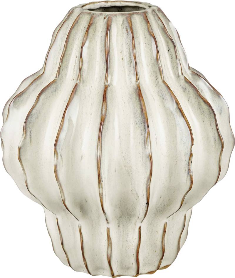 Mica Vase Altea off white Keramik Ø 24,5 x 28 cm von Mica Decorations