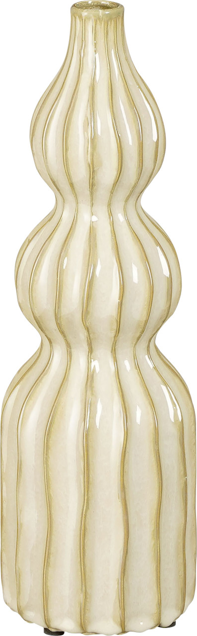 Mica Vase Felipe beige Keramik 35 cm von Mica Decorations