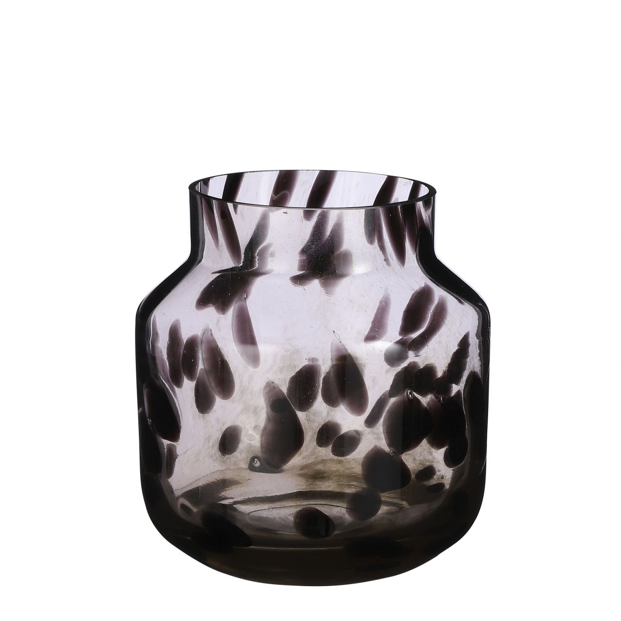 Mica Vase Pantera Glas braun 22,5 x 21 cm von Mica Decorations