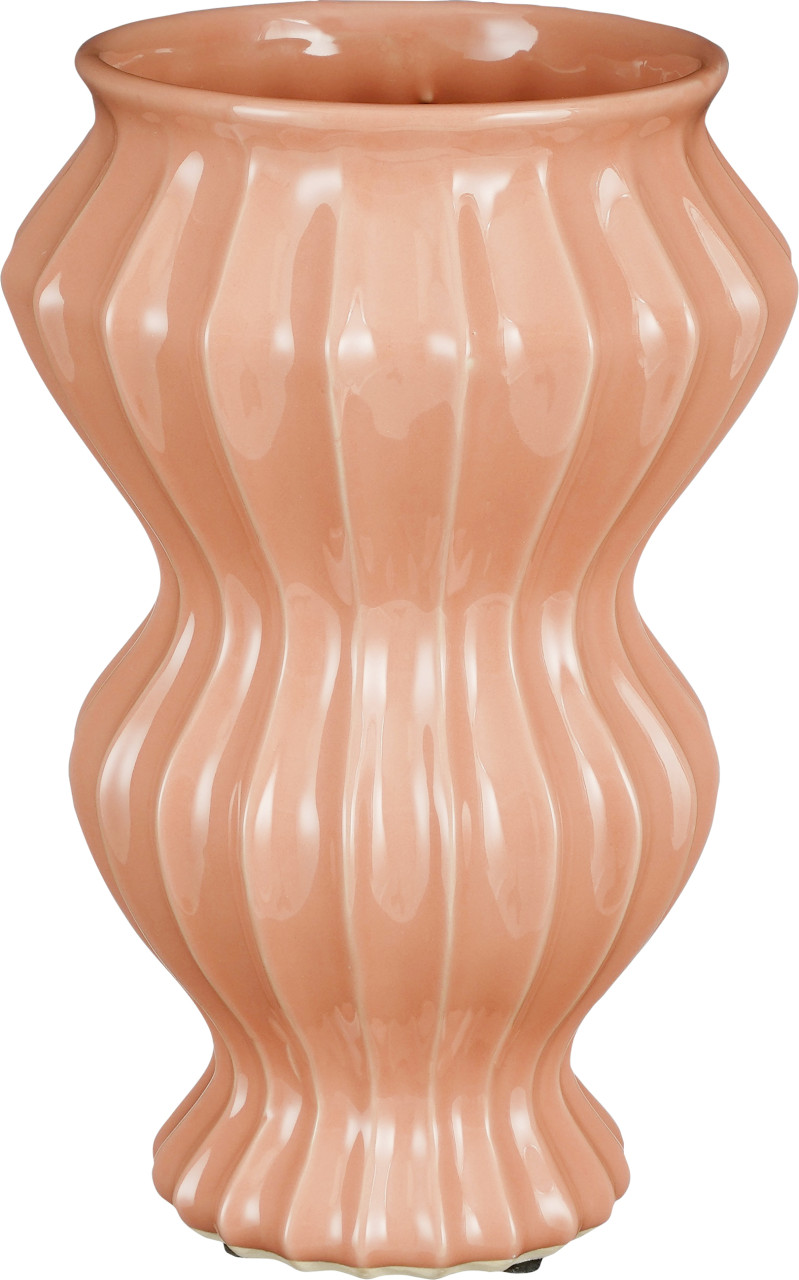 Mica Vase Pippa rosa Keramik Ø 21 x 32 cm von Mica Decorations