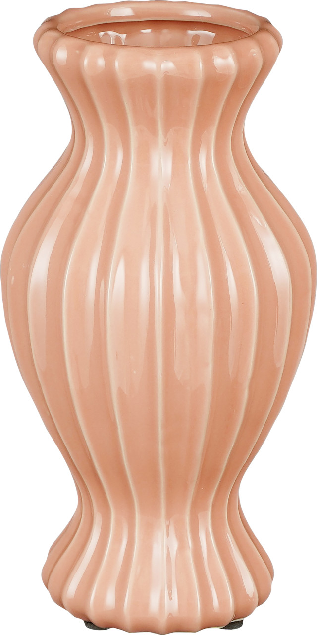 Mica Vase Pippa rosa aus Keramik 25 cm von Mica Decorations