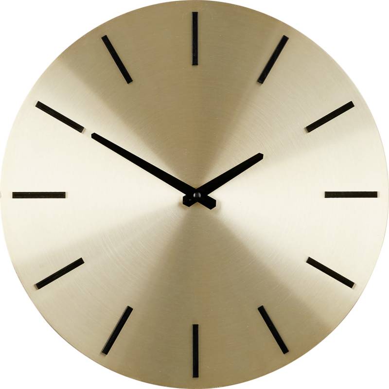 Mica Wanduhr Brixen gold Aluminium Ø 35,5 cm von Mica Decorations