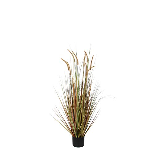 MICA Federgras Kunstpflanze, PVC, grün, h 92 d 23 cm, 6-Einheiten von MICA