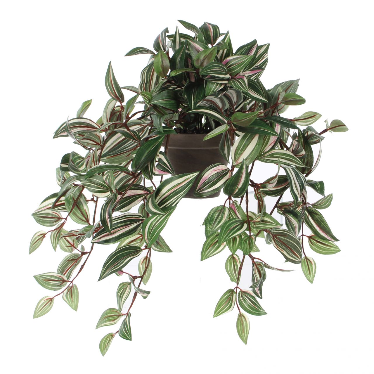 Mica Kunstpflanze Tradescantia hängend grün im Topf 45 x 25 x 25 cm von Mica Decorations