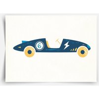 Classic Race Cars Fine Art Print von MicaMicaWalldeco