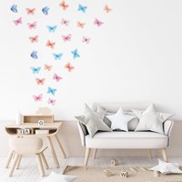 Colourful Butterflies Wall Stickers von MicaMicaWalldeco