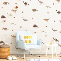 Dinosaurs | In Earthy Colours Wall Stickers von MicaMicaWalldeco