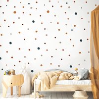 Dot Wandaufkleber - Dotty Fleckig Fun | Erdtöne von MicaMicaWalldeco