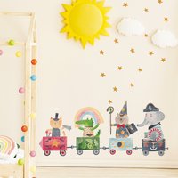 Magical Wonderland - Animal Train Wall Stickers von MicaMicaWalldeco